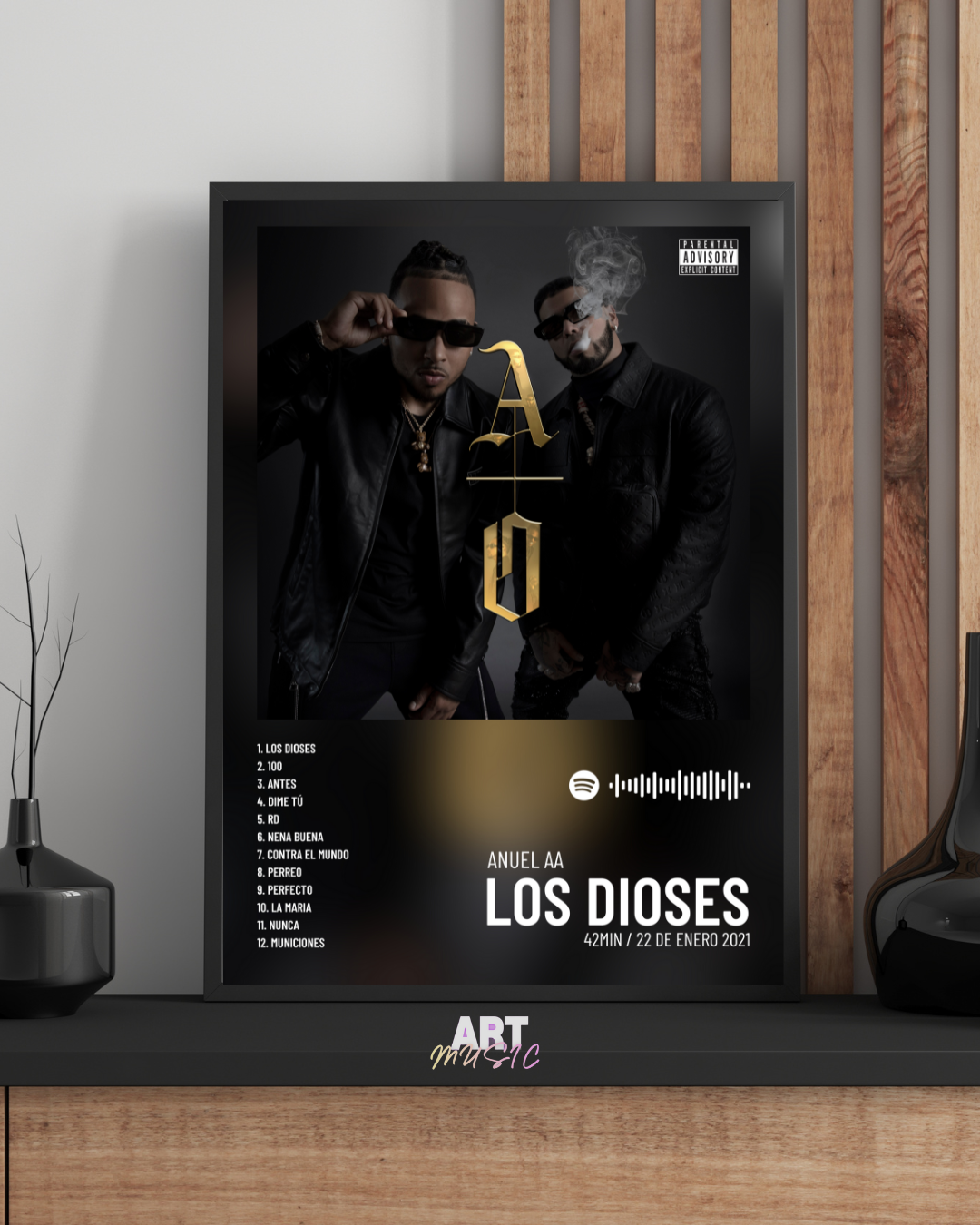 Cuadro Los Dioses de Anuel AA – Arte Digital Urbano