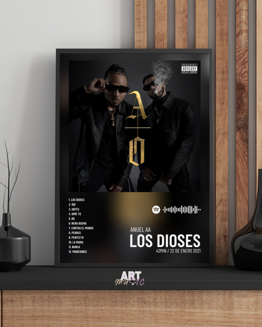 Cuadro Los Dioses de Anuel AA – Arte Digital Urbano