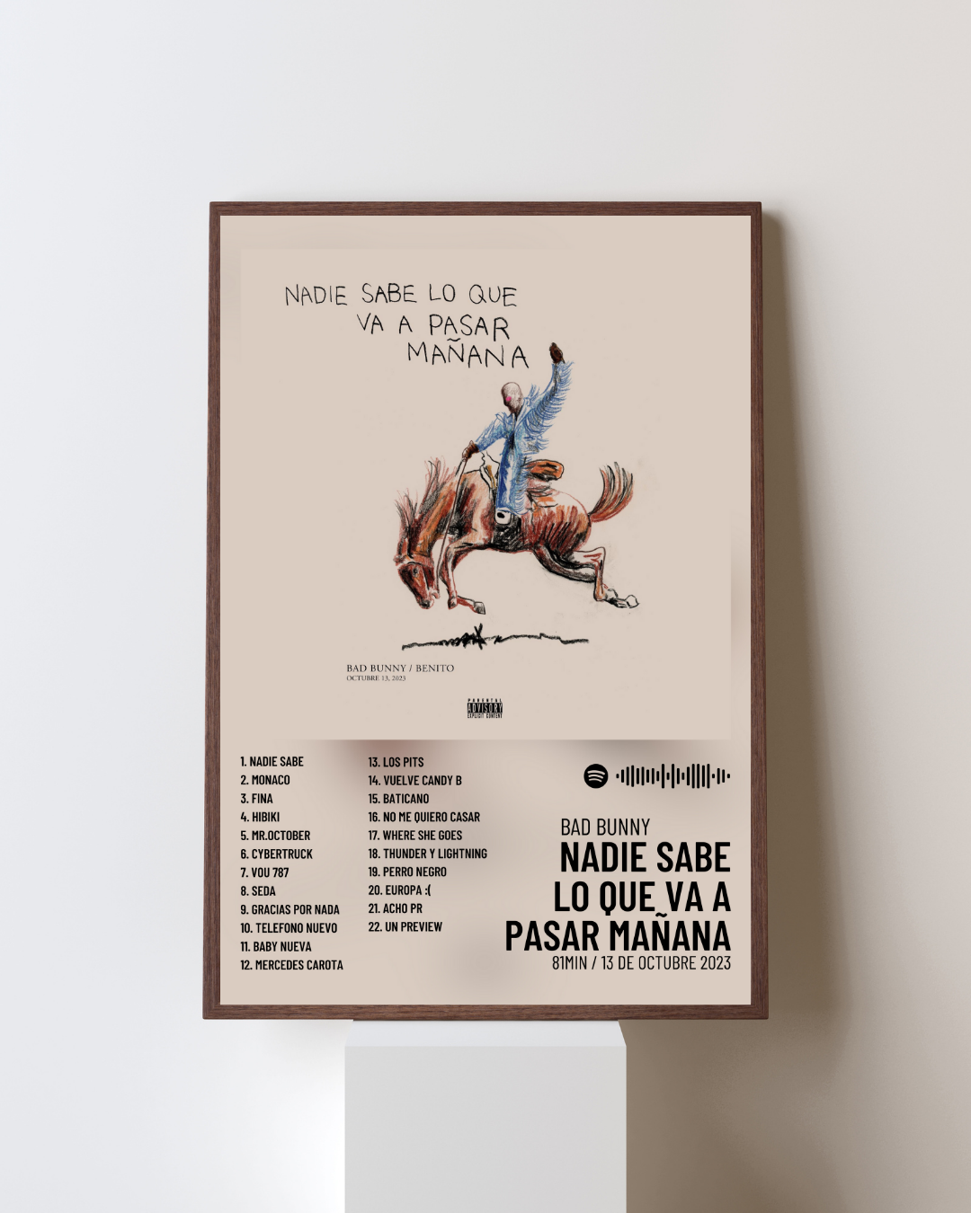 NADIE SABE LO QUE PASARA MAÑANA BAD BUNNY