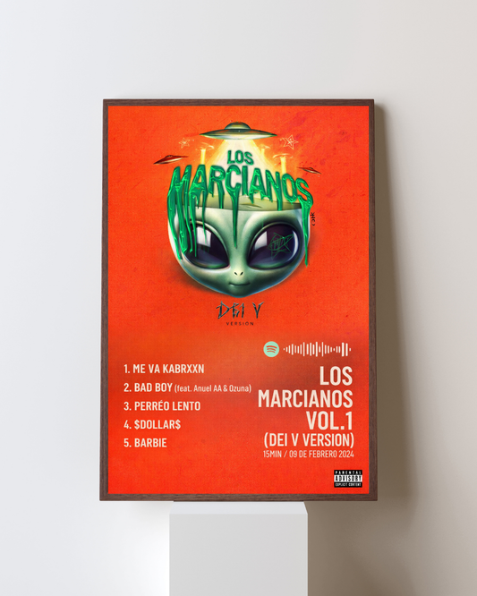 Cuadro DEI V –  Estilo Spotify